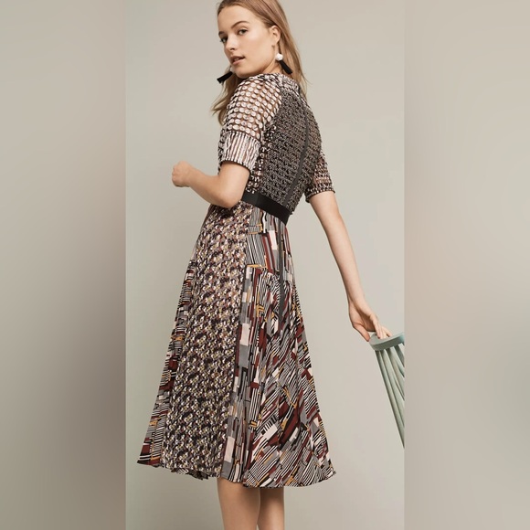 Byron Lars Anthropologie Paillette Pleated Dress - Picture 5 of 14